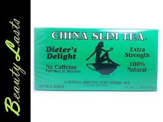 CHINA SLIM TEA DIETERS DELIGHT EXTRA STRENGTH (ONE BOX) 20 BAGS