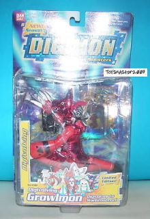 DIGIMON Growlmon DIGIVOLVING FIGURE NEW Special Red COL