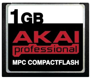 1GB AKAI MPC 500 Compact Flash CF Memory Card 1 GIG Upgrade +Samples