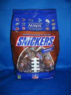 Snickers minis limited edition NFL team logo wrappers 40oz great for
