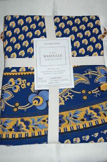 Williams Sonoma Marseille Tablecloth 70x90 Navy