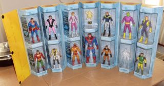DC UNIVERSE LEGION OF SUPER HEROES (MATTY) 12 FIGURES W/GOLD RING NOT