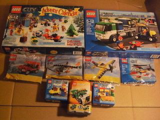 NEW Lot of 9 Lego City Creator Sets Truck Mini Helicopter Airplane