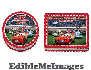 DISNEY CARS 2 Birthday Party Cake Topper Cupcake Decoration