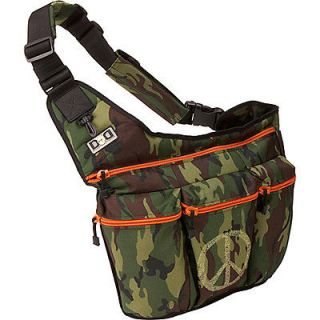 Diaper Dude Camouflage Diaper Bag with Peace Sign