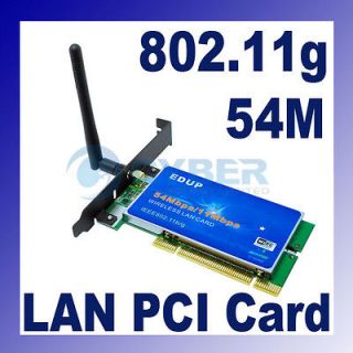 PCI 54Mbps 202.11b /g WiF Wireless LAN Card Adapter