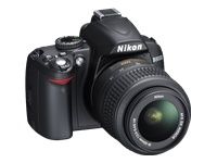 Nikon D3000 10.2 MP Digital SLR Camera Black Kit w/ AF S DX 18 55mm VR