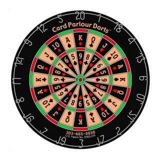 Card Parlour Dart Board   Skill of Darts, Strategy of Poker Steel tip