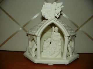 Partylite Porcelain Nativity Tealight Candle Holder