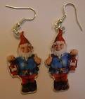 GNOME EARRINGS LAWN KNOME W/ LANTERN CHARM