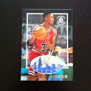 Newly listed SCOTTIE PIPPEN 1997 AUTOGRAPHED COLLECTION CARD 6X NBA
