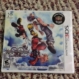 New Kingdom Hearts Dream Drop Distance Limited Edition   3DS AR Cards