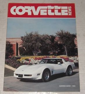 Summer 1982 CORVETTE NEWS CAR AUTO MAGAZINE EPA MILAGE ESTIMATE