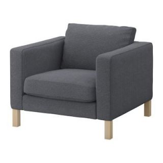 Armchair Cover Chair Slipcover Korndal Medium Gray DISCONTINUED