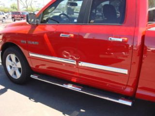 Dodge Ram 2009 2012 1500/2500/3500 Quad Cab Chrome Door Moldings Mopar