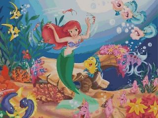 Disney Little Mermaid Cross Stitch Pattern