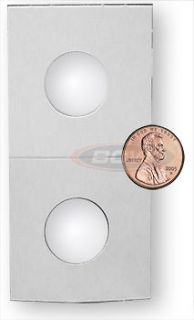 400 BCW 2 x 2 Cardboard PENNY SIZE Coin Flips 2x2 paper holders