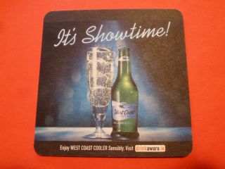 BEER COASTER MAT ~ Westcoast Wine Cooler Its Showtime Now