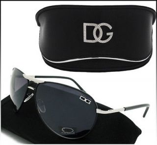 Designer Sunglasses BLACK Smoke UV400 Lenses and DG CASE High FASHION