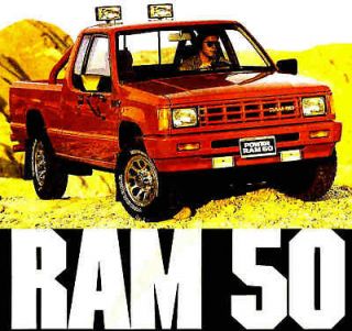 1989 DODGE RAM 50 PICKUP BROCHURE SPORT  POWER RAM 4X4