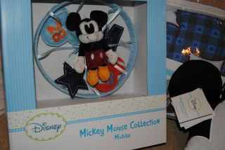 NIP Disney Baby Mod Mickey Mouse Baby Bedding Set Vintage Mouse MOBILE