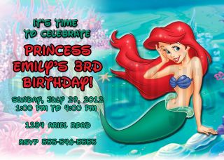 Disney Princess Ariel the Little Mermaid Personalized Birthday