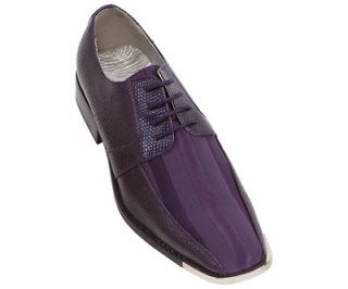 Viotti Mens Deep Purple Silver Tip Style 163ST 049 Formal dress shoe