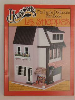 Les Shoppes Store dollhouse Plans Book 1-12 scale  Houseworks 