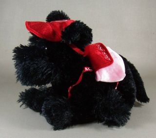 Scottie Dog Plush Stuffed Animal Dog Valentines Day Hat & Backpack
