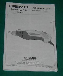 Dremel 400 Series XPR Manual