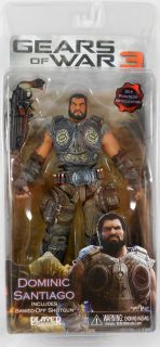 NECA Player Select Gears of War 3 Dominic Santiago Figure with Sawed