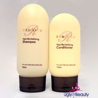 Renokin Hair Revitalizing Shampoo & Conditioner for Lush, Fuller