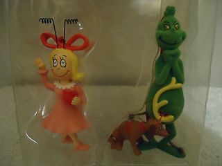 Dr Suess The Grinch & Cindy Lou Ornaments