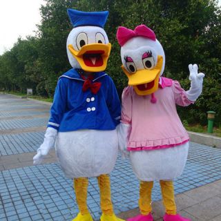 NEW Donald Duck and Daisy Duck CARTOON CLOTHING MASCOT COSTUME
