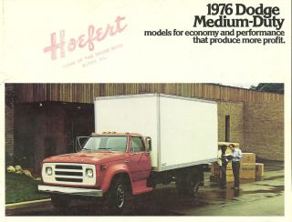 1976 Dodge MEDIUM DUTY Truck Brochure D500,D600,D700 ,D800,W600,D 5