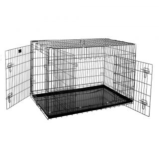 Pet Trex 48 Folding Pet Crate Kennel Wire Cage for Dogs   Cats or