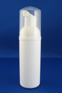 50 pcs Foam Foaming Suds Pump + White Mini 1.7oz (50ml) Bottle Liquid