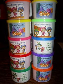 UMIZOOMI Birthday Party pack of 6 Play dough FAVORS for goody bags
