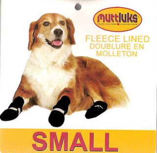 Muttluks FLEECE LINED DOG BOOTS   SMALL BLACK