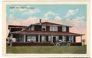 1922 postcard  Country Club, Eagle Pass, Texas