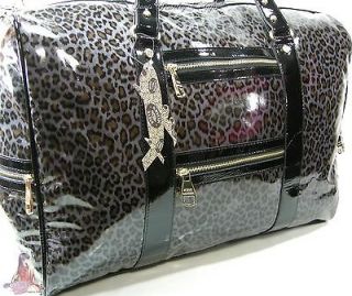 XL Tote Weekender Luggage Carry On Leopard/Cheeta h Duffel Bag NWT