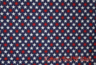 USA July 4th Patriotic American Stars Curtain Valance