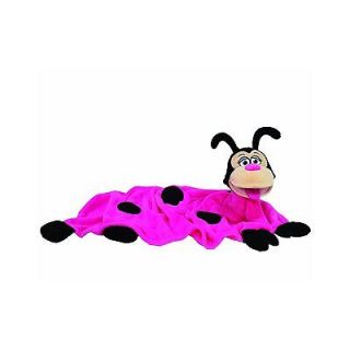CUDDLE UP PETS BLANKET AND PUPPET HOT PINK LADYBIRD NEW IN BOX