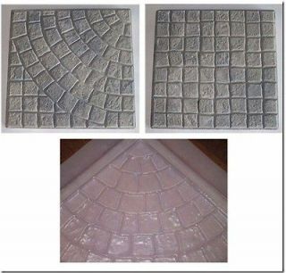 New 2 PC. PAVERS WITH CIRCULAR PATTERN Concrete Molds, Stone Cement