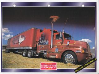 1989 KENWORTH T600 AERODYNE II TRUCK PHOTO SPEC SHEET