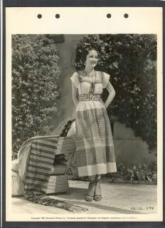 DOROTHY LAMOUR IN TRADITIONAL MEXICAN DRESS   N MINT DBLWT KEY BOOK