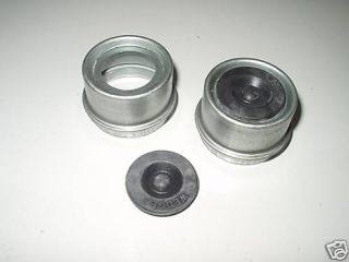 TWO  Trailer Axle Dust Cap Cup Grease Cover RV Camper