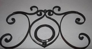 Wrought Iron Art Over Door Wall Hanging Decor House Plaque O Letter