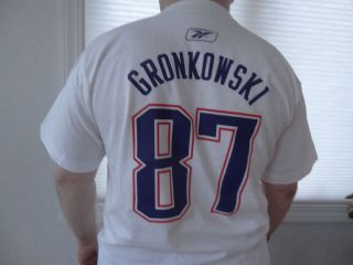 New NFL Reebok New England Patriots Rob Gronkowski Mens Tee Shirt