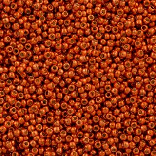 Toho Round Seed Beads 11/0 Permanent Finish Galvanized Saffron 15g 11